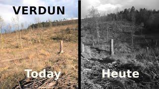 VERDUN zentrales Schlachtfeld heute WWI battlefield today * sieht aus wie 1916 * looks like 1916