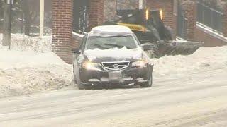 Roads dangerously slick on Worcester hills