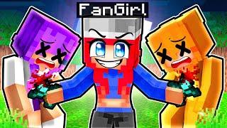 Playing as A CRAZY FAN GIRL to Troll the Gara Crew in Minecraft!