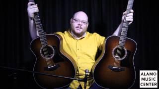 Taylor 324e and 320e Shaded Edge Burst Finish Comparison