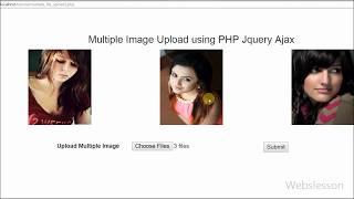 Multiple Images Upload using PHP Jquery Ajax