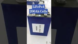 Lithium iron phosphate cells 3.2v 200Ah #lithium #battery #Soler #viral #shorts  #shortvideo