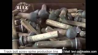 Railway fastening Track bolt fish bolt screw spike production