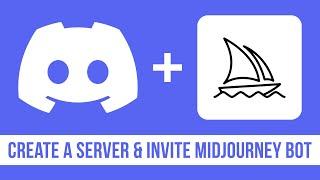 Create a discord server and invite Midjourney bot