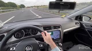 4K Driving to university in my 2014 VW Golf MK7 1.6 TDI (town driving/ highway drive)