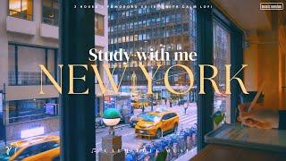 3-HOUR STUDY WITH ME  / Pomodoro 50-10 /  Calm LOFI Music [Music ver.] in New York City