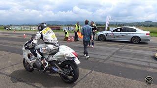 SUZUKI HAYABUSA VS BMW M5! DRAG RACE!