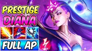 FULL AP DIANA | NEW PRESTIGE DARK COSMIC DIANA GAMEPLAY | Best Build & Runes | League of Legends