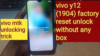 vivo y12 [1904] hard reset, unlock pattern password pin without box | how to factory reset vivo y12