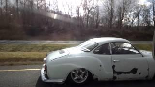 Slammed VW Karmann Ghia hoodride