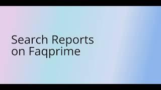 Search Report on Faqprime