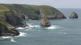 Boscastle, горы и залив & замок Артура Tintagel - лето 2019 (wxf1)