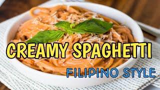 How To Make Creamy Spaghetti | FILIPINO STYLE | 2021 by JannezLee