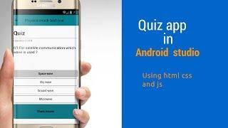 Quiz app in android Studio (using html ,css, js)