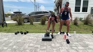 Curtsey Lunge with a pulse - heavy