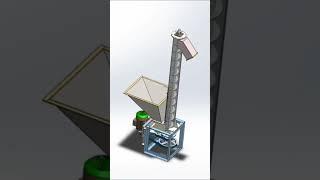 Screw Conveyor Machine #SolidWorks #design #tutorial  #education #3danimation #cad #3D #machine