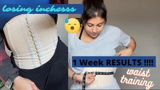 WAIST TRAINING, INTERMITTENT FASTING & WORKING OUT FOR A WEEK RESULTS!!!