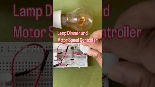 Lamp Dimmer and Motor Speed Controller #electronics #diy #diac #triac