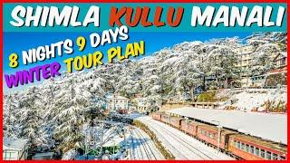 Shimla Kullu and Manali Winter Tour Plan | Shimla Kullu Manali Tour In Winter