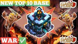 AFTER UPDATE TOP 10 TH13 WAR+TROPHY  BASE  #th13warbaselink #anti3star #coc #th13legendbase