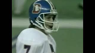 John Elway quick kick - Broncos @ Seahawks 1988