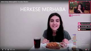 Pqueen - Banu Berberoğlu Adana Kebab Mukbang || Kötü Yorumları Okuyorum Videosunu İzliyor