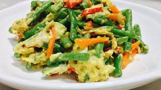 Stir Fried Green Beans With Eggs