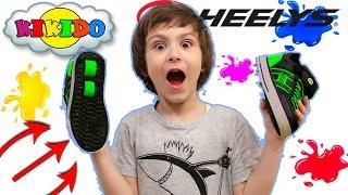 Как Отличить НАСТОЯЩИЕ HEELYS от ПОДДЕЛКИ ? Первый заезд на HEELYS КАМИЛЬ СИЛЬНО УПАЛ Кикидо