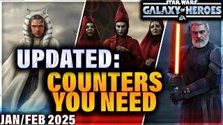 UPDATED WITH BETTER OPTIONS: COUNTERS YOU NEED (February 2025 | 5v5) #swgoh #gac #galaxyofheroes