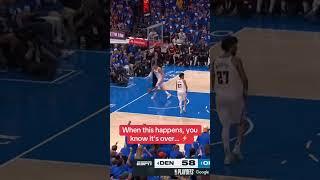 When this happens, you know it's over...  | #nba