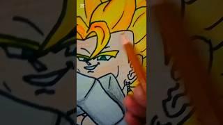 How to draw Vegito ssj fast drawing/ #drawing #goku #dragonball #howtodraw #art #vegeta #gohan