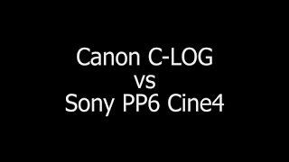 Canon C-LOG vs Sony PP6 Cine4