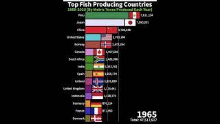 Top Fish Producing Countries (1960-2020) #shorts