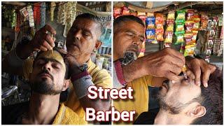 Intense Stress Relief Acupressure Head Massage By Street Barber | Eye Cleaning