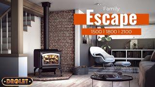 DROLET | Escape 1500 + 1800 + 2100 Wood Stoves