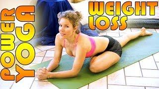 Beginners Power Yoga For Weight Loss - Total Body Workout - 45 Minute Yoga Class