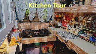 Kitchen Tour || Non-Modular Kitchen Organization Ideas 2024 || Simple Kitchen Decorations Ideas