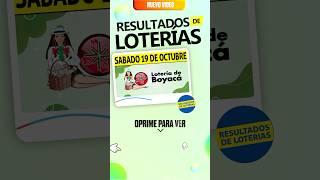 Resultado Lotería de Boyacá del 19 de  Octubre 2024 #resultado #chance #boyaca #loteríadeboyacá