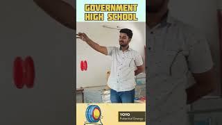 Potential energy stored in YOYO #governmenthighschool #ncert #science #upboard #ytshorts #viral