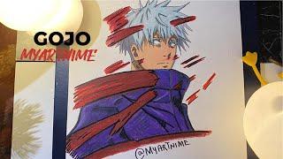 como DIBUJAR a GOJO SATORU | JUJUTSU KAISEN | ANIME | |TUTORIAL