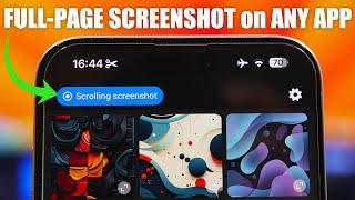 How To Take a FULL-PAGE Screenshot on Any iPhone App - iOS 17.5