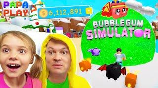 СУПЕРСКИ ПРОКАЧАЛСЯ в Bubble Gum Simulator Christmas event