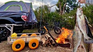 Trout Fishing Camping Cooking at the Coast!