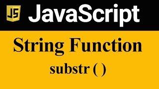 substr Method in JavaScript (Hindi)