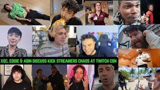 XQC, EDDIE & ADIN DISCUSS KICK STREAMER CHAOS AT TWITCH CON #twitch #xqc #eddie  #adinross