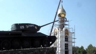 Tiraspol Hostel Moldova Old Soviet tand and new Russian Orthodox Church under construction Tiraspol