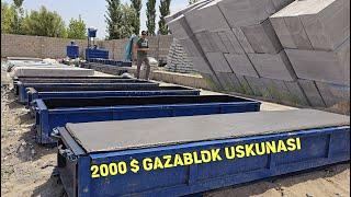 2000$ JIDDIY BIZNES BOR GAZABLOK ISHLAB CHIQARISH USKUNALARI SOTILADI