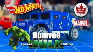 Hot Wheels Humvee (322) Special Hulk Smash edition