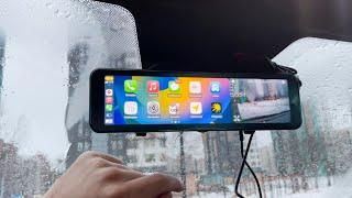 Экран вместо зеркала? Обзор TrendVision CarPlay Mirror. Чем удивляет необычный регистратор?