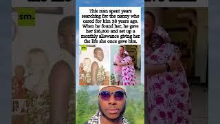 Man Searches 38 Years For His Childhood Nanny – Then Gives Her $16K & A Monthly Allowance! #shorts
